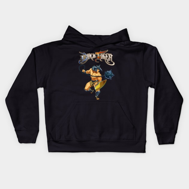 Black Tiger Kids Hoodie by The Basement Podcast